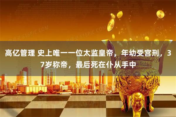 高亿管理 史上唯一一位太监皇帝，年幼受宫刑，37岁称帝，最后死在仆从手中
